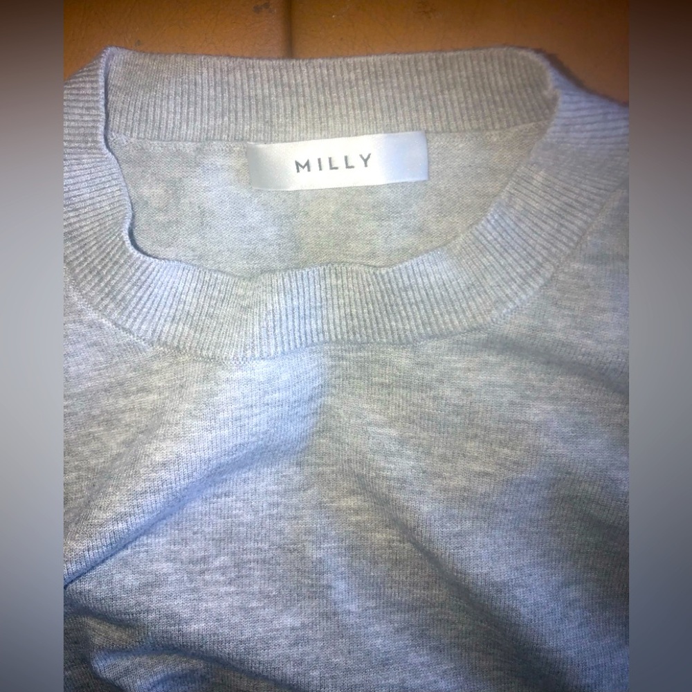 Milly Cropped Pullover Sweater. Euc. - image 1